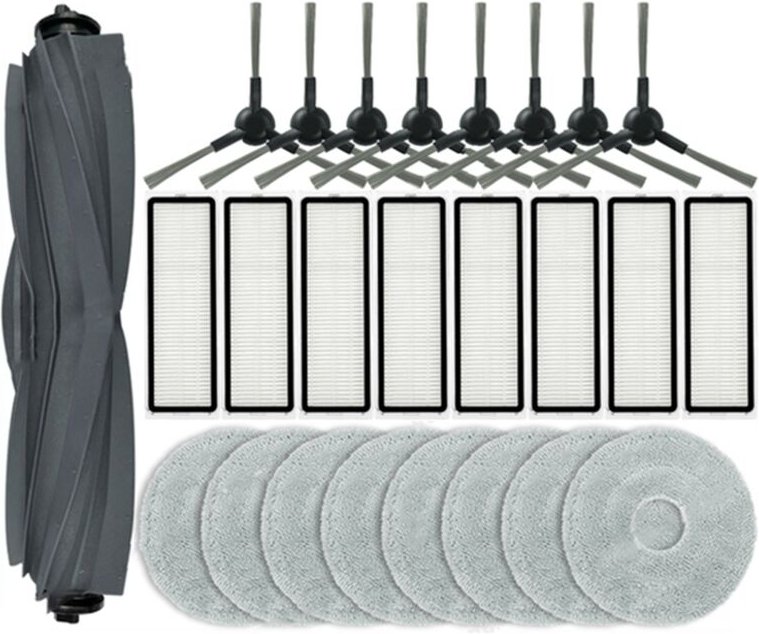 Ersatzteile für L10s Pro Gen 2 Roboterstaubsauger, Haupt-/Seitenbürste, Wischtuch, Hepa-Filter, Zubehör