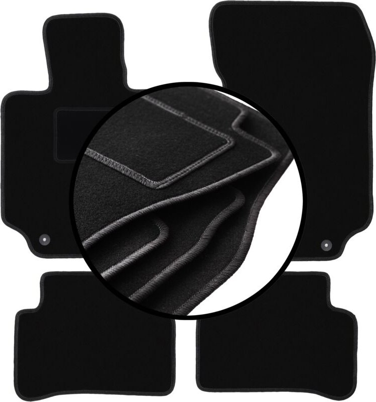 Komplettset Veloursmatten für: Mercedes CLS W218 Coupé (2009-2016)