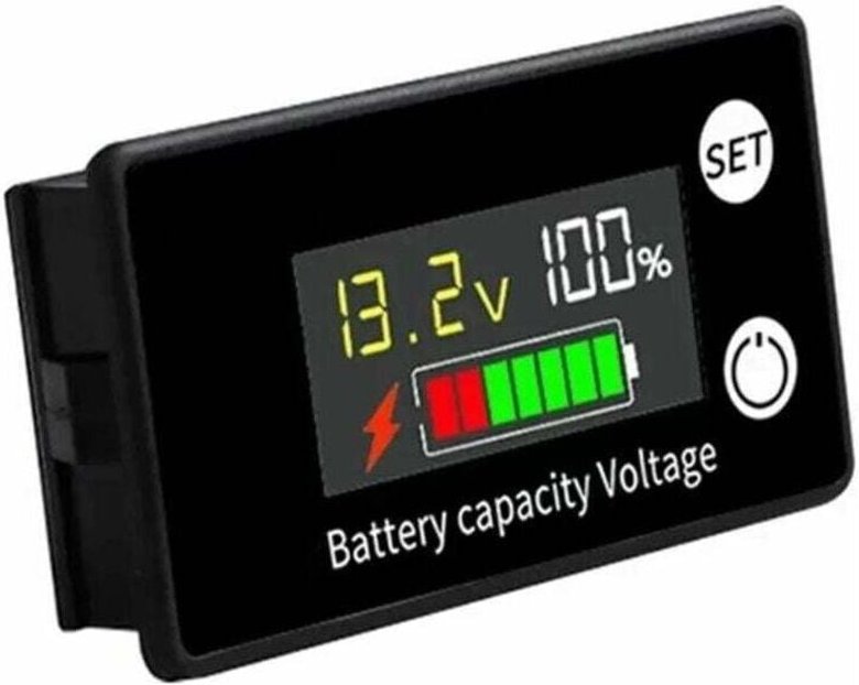 Thumbnail - Dc 8V-100V Batterievoltmeter für 12V 24V 48V Blei-Säure- und Lithiumbatterien, LCD-Anzeige - Ulisem