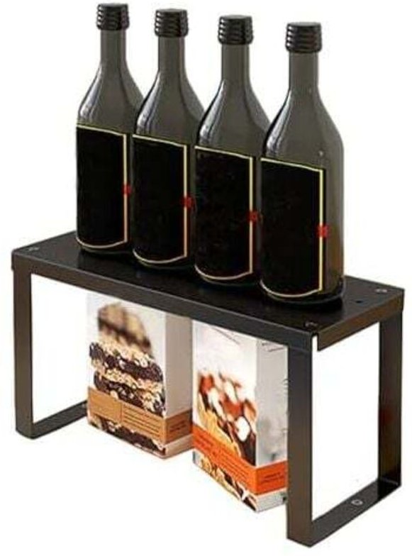 1 Stück 30 x 12 x 15 cm Gewürzregal, Küchenlagerregal, Edelstahl, stapelbares Lagerregal, Schrank-Organizer für Küche, B...