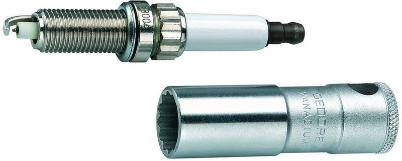 D 55 Zündkerzeneinsatz mit Haltefeder 3/8" 14 mm