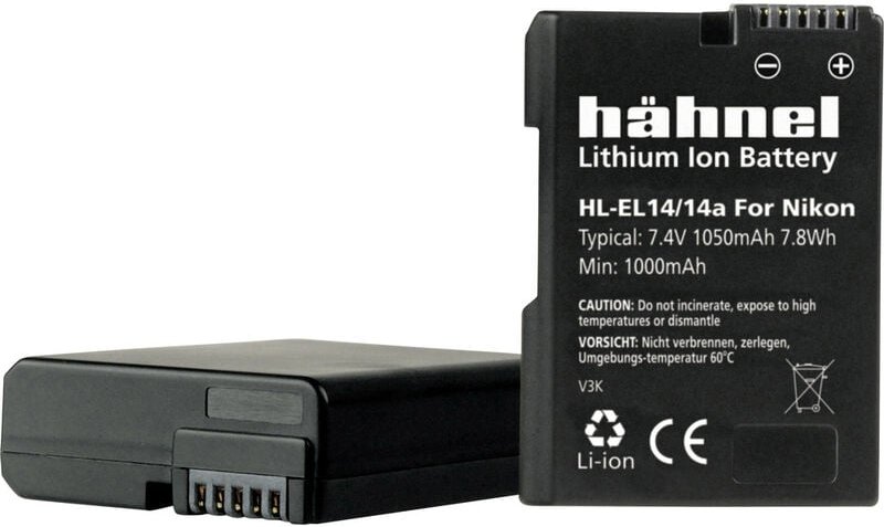 Hähnel Fototechnik HL-EL14a Kamera-Akku ersetzt Original-Akku (Kamera) EN-EL14, EN-EL14a 7.4 V 1050