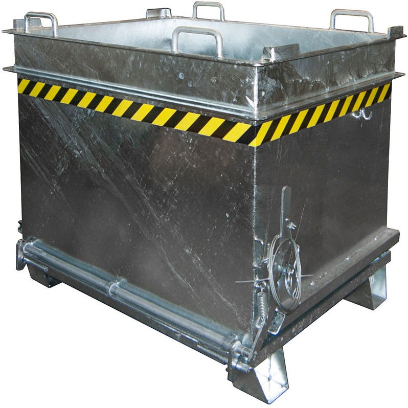Bauer Baustoffcontainer BC 1000 (Steinklammer-Entriegelung), feuerverzinkt