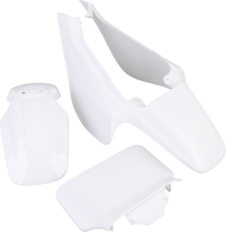 Zoternen - Kunststoff-Kotflügelverkleidungssatz Pure White Frontnummernschild Karosserieteil für Mini Pit Monkey Z50r Ba...