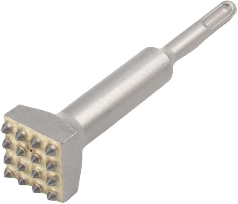 SDS-Meißel, Betonmeißel, Betonbohrer, gezackte Meißelspitzen aus Stahl, 16 Zähne und runder Schaft für Zementplatten-/Br...