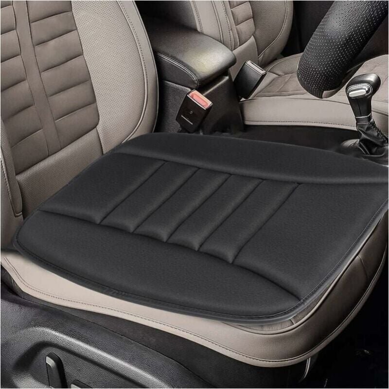 Thumbnail - Cuscino per sedile auto nero, coprisedile per sedile auto, protezione per sedia in memory foam, comodo tappetino antisci...