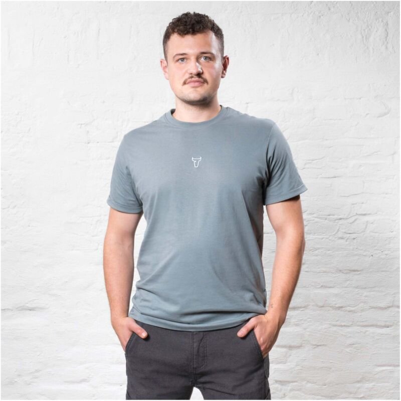 Thumbnail - T-Shirt embro essential organic cotton l sedona sage - Stier