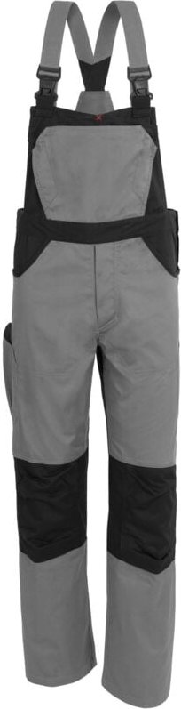 Qualitex Latzhose X-Serie, Größe: 110, Farbe: grau/schwarz