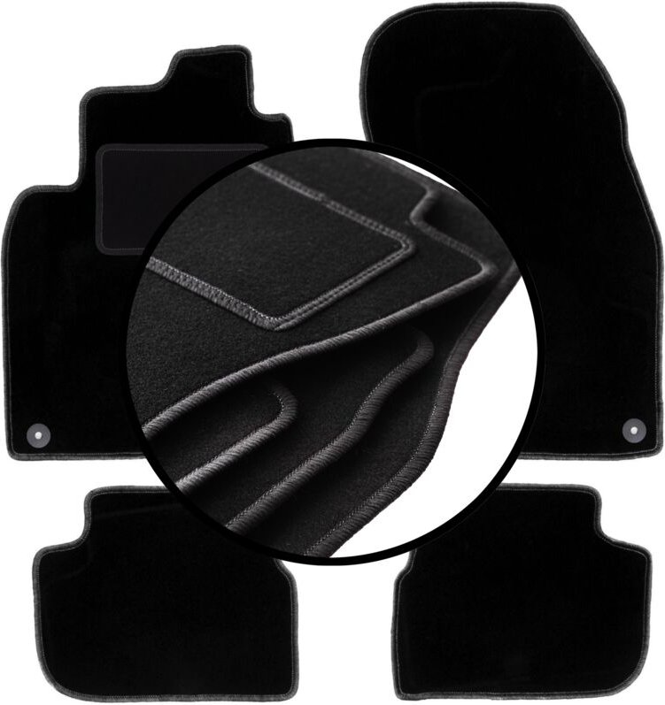 Komplettset Veloursmatten für: Saab 9-3 II Cabrio (2002-2014)