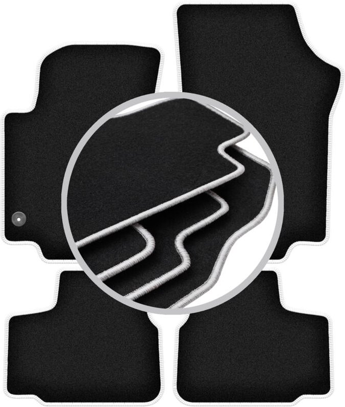 CARLUX-SILVER Autofußmatten für: Skoda Citigo Fließheck (2011-)