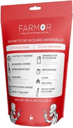 Notfalltasche für 1/5 Personen – poc 3250 pe - Farmor