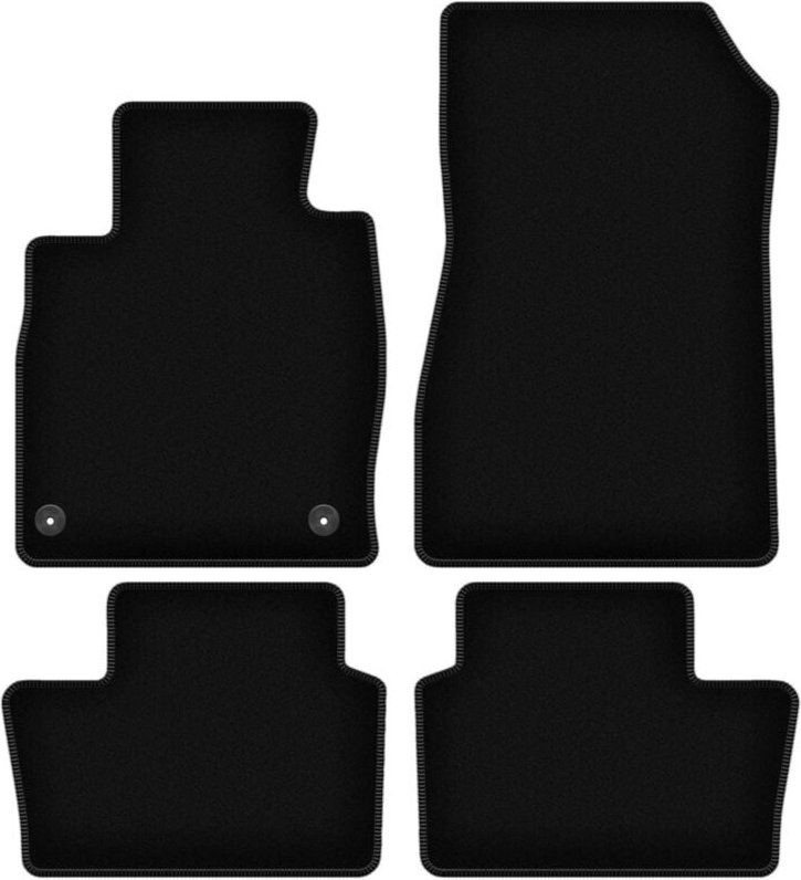 BASIC schwarze Veloursmatten für: Nissan Juke II F16 Crossover (2019-)