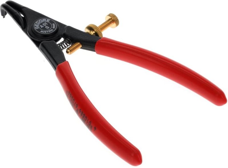 8000 a 01G Montagezange für Außensicherungsringe gewinkelt 1,5-3,5mm