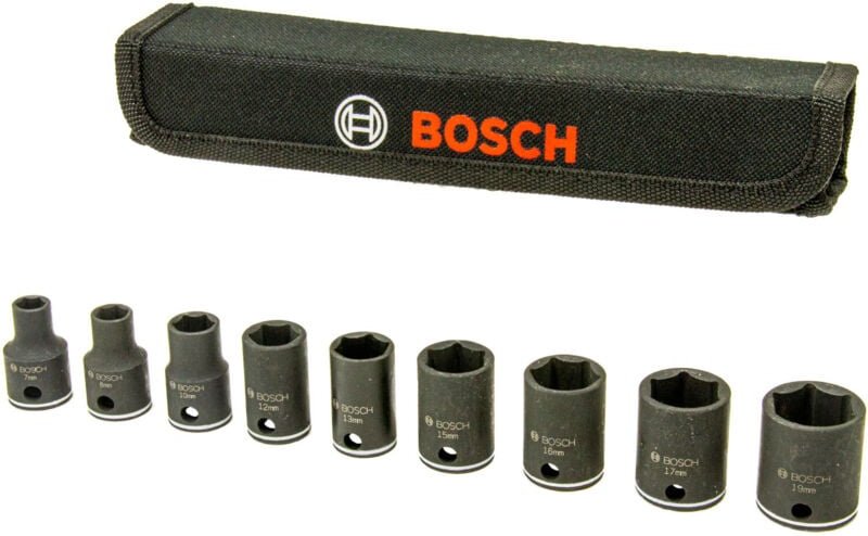 Steckschlüssel-Set 3/8 9tlg. schlagfest 2608551098 Stecknuss-Satz - Bosch