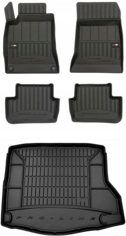 SET 3D Gummifußmatten Mercedes CLA C117 Coupé 2013-2019