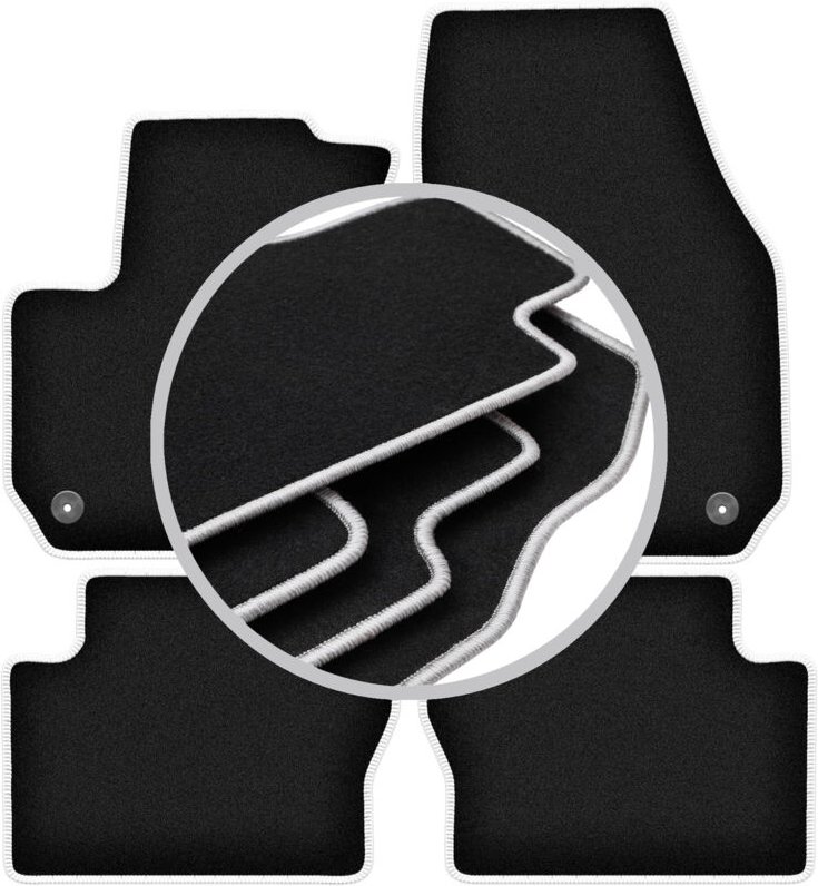 CARLUX-SILVER Autofußmatten für: Opel Zafira B Minivan (2005-2014)