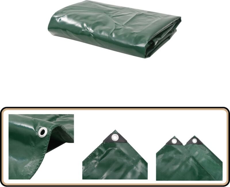 Abdeckplane 650 g/m² 3x6 m Grün - Abdeckplane - Plane - Planen - Wasserdichter Stoff - Wetterfeste Plane