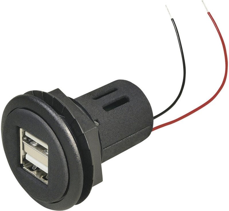 Usb Einbau-Doppelsteckdose Belastbarkeit Strom max.=5 a Passend für (Details) usb-a Steckdose - Procar
