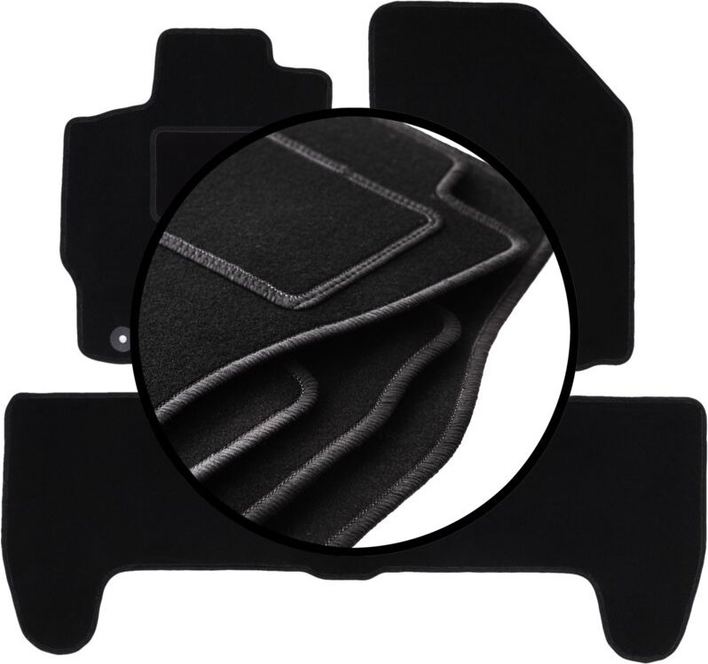 Komplettset Veloursmatten für: Toyota Yaris II Schrägheck (2005-2011)