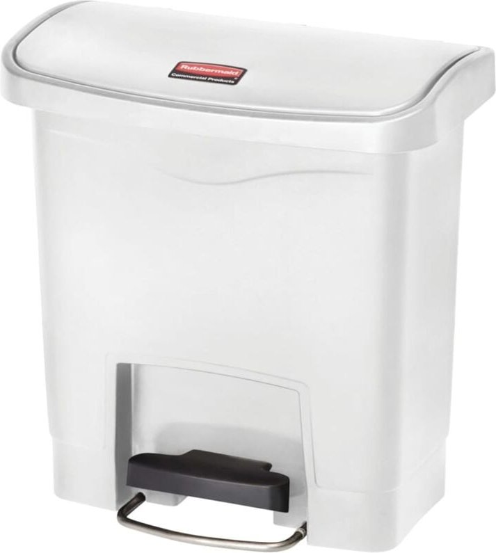 Step-on Mülleimer Slim Jim 15 l Weiß Rubbermaid