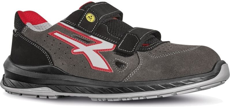 Sicherheitsschuhe niedrig OSLO ESD S1P SRC - Grau/Rot 43