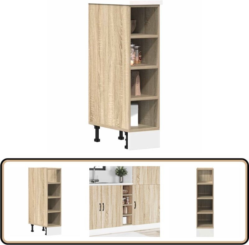 Unterschrank Sonoma-Eiche 20x44,5x81,5 cm Holzwerkstoff - Vidaxl