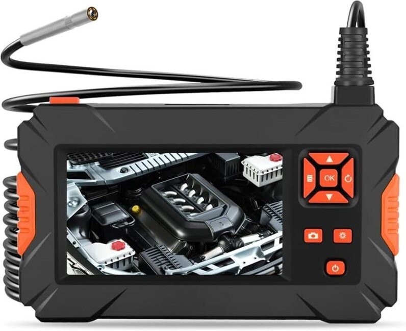 4,3-Zoll-Hand-Endoskopkamera-Bildschirm für die Industrie, 3,9-mm-Endoskop IP67 wasserdicht, Hartkabel mit einstellbaren...