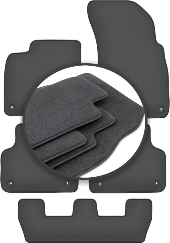 Premium-Fußmatten für: Audi Q7 II 7-Sitzer (2017-)