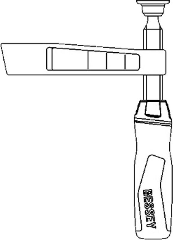 Unterteil kpl. tg m. 2K-Griff (Auslad. 140 mm) - 3101833 - Bessey