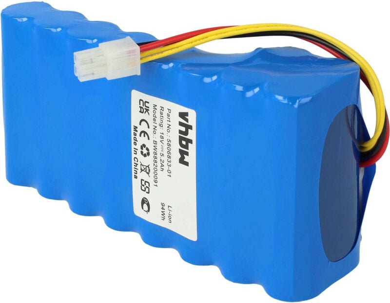 Akkupack Ersatz für Husqvarna 589585701, 589 58 52-01, 5895852-01, 5895857-01 für Rasenroboter (5200mAh 18V Li-Ion) - Vh...