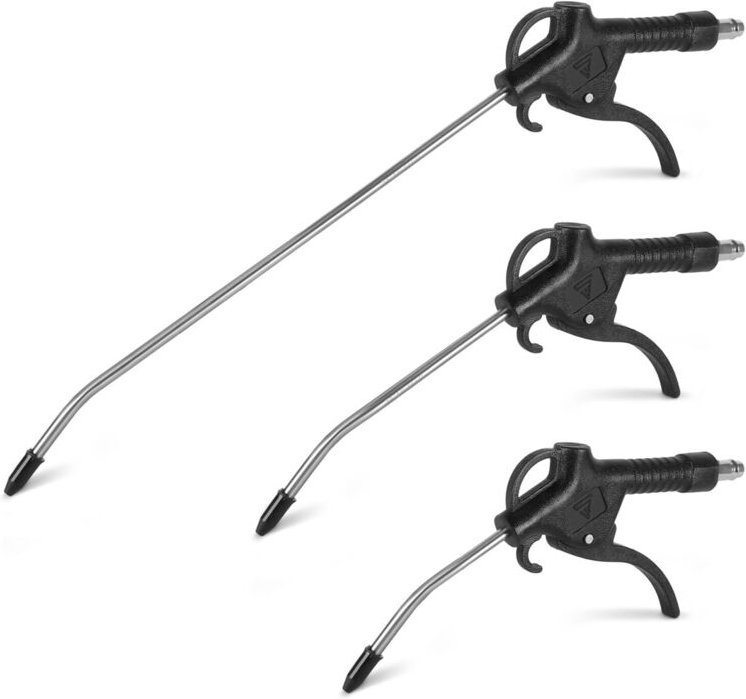 STAHLWERK Druckluft Ausblaspistolen Set 3-teilig 100, 150, 300 mm