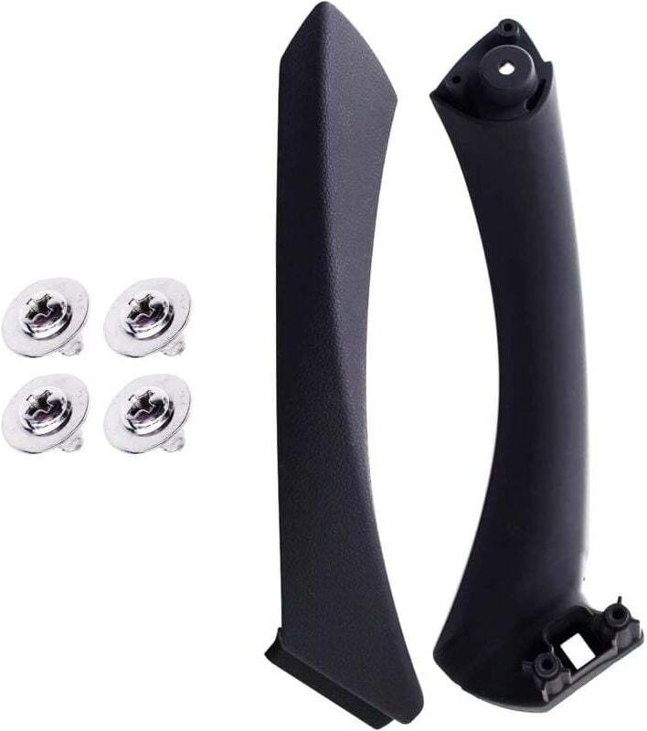 Schwarz rechts) Schwarzer rechter Türgriff und Außentürgriffabdeckung für bmw E90 E91 (2005-2011), Türgriff-Ersatzsatz f...