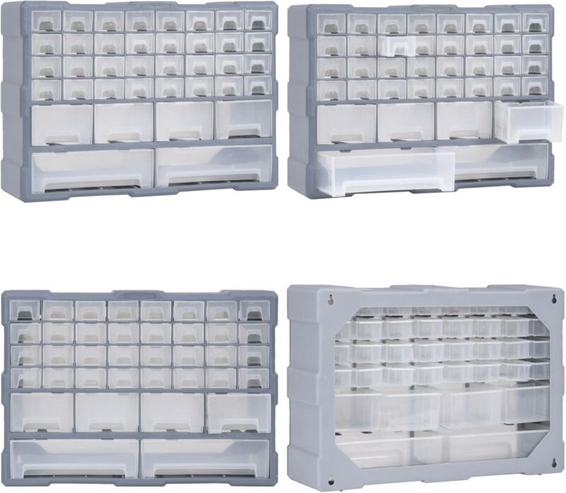 Multi-Schubladen-Organizer mit 40 Schubladen 52x16x37,5 cm - Multi-Schubladen-Organizer - Werkzeug-Organizer - Home & Li...