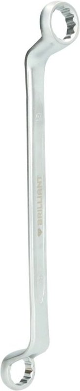 Brilliant Tools - Doppel-Ringschlüssel, gekröpft, 18 x 19 mm