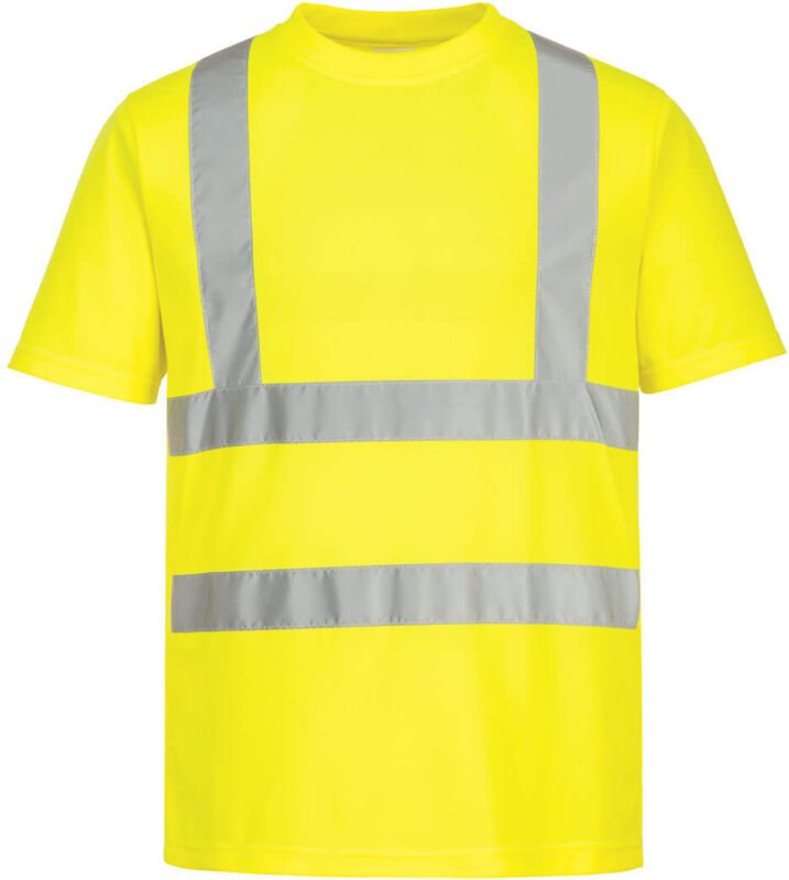 Set aus 6 Hochsichtbarkeits-T-Shirts Eco Planet Gelb 4XL