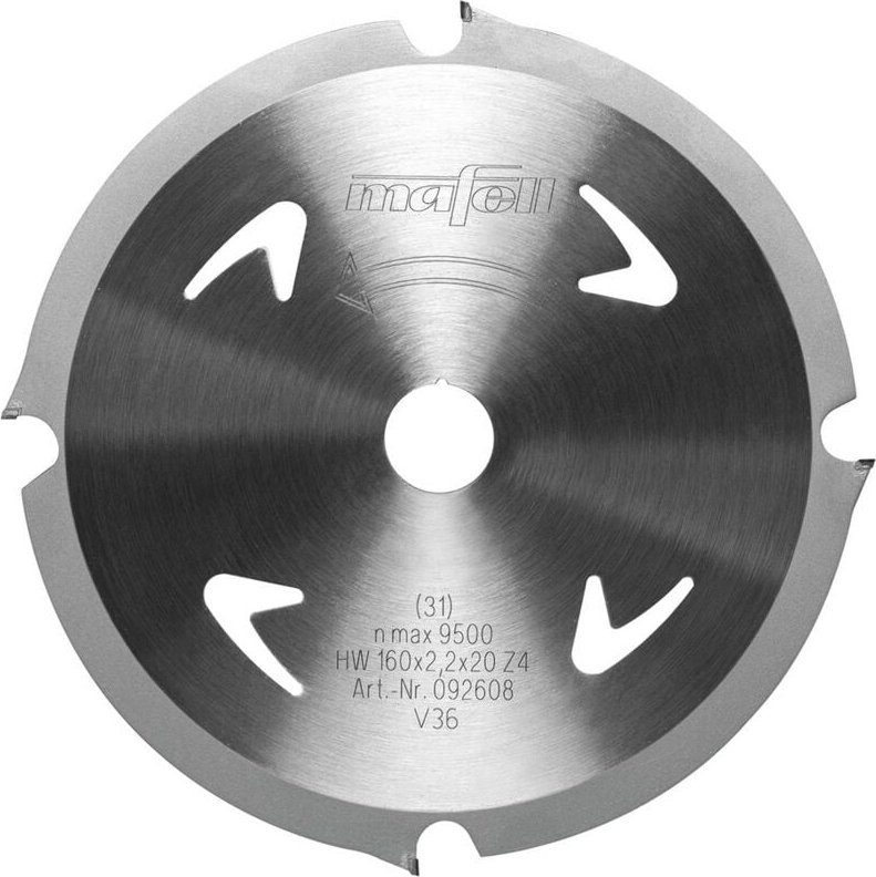 Sägeblatt KSB-AM160 160x1,6-2,2x20mm Z4 fz Tauchsäge Handkreissäge 092608 - Mafell