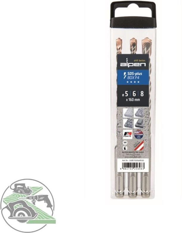 Sds+ F4 Box 3 tlg. 5-6-8x1 60 - Alpen