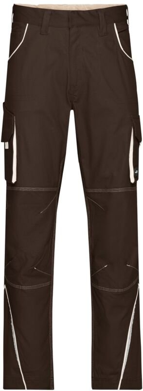James&nicholson - Funktionelle Arbeitshose JN847 Gr. 62 brown/stone