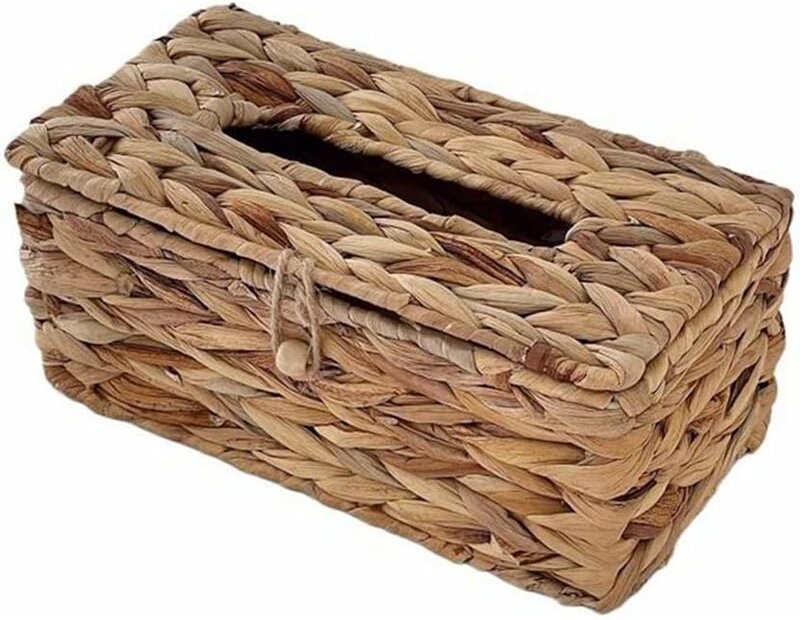 Gotrays - Rattan gewebte Taschentuchbox Abdeckung Hygienepapierbox Haushalt Wohnzimmer Pumppapierbox Lagerung