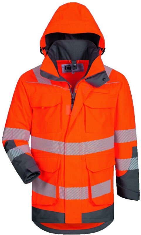 Warnschutz Parka Herwin 22431 Gr. l orange/grau - Elysee