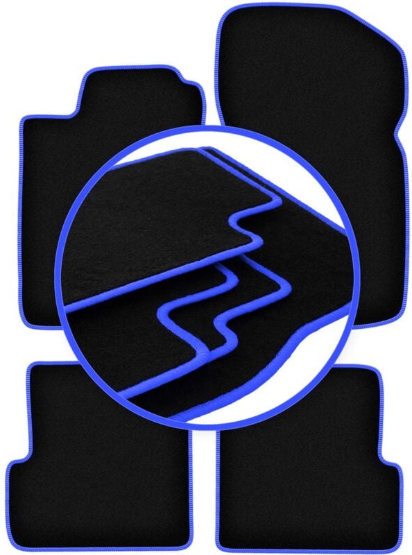 CARLUX-BLUE Autofußmatten für: Renault Megane I Cabrio, Coupé (1995-2002)