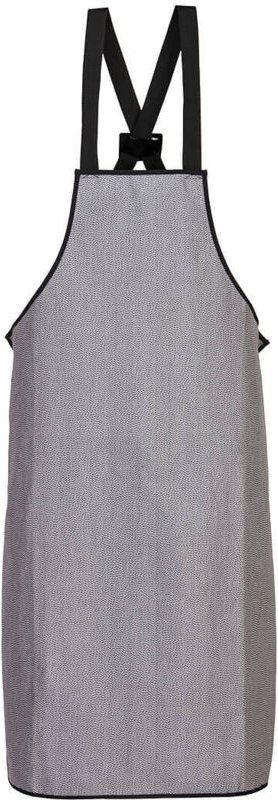 Schürze mit Latz, schnittfest, grau