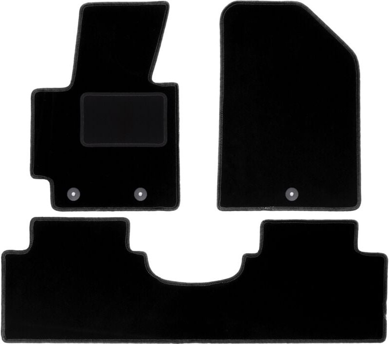 Schwarze Veloursmatten für: Kia Soul II Minivan (2013-)