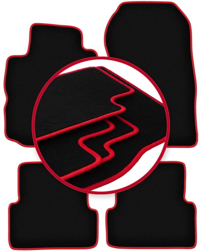CARLUX-RED Autofußmatten für: Renault Modus Minivan (2004-2012)