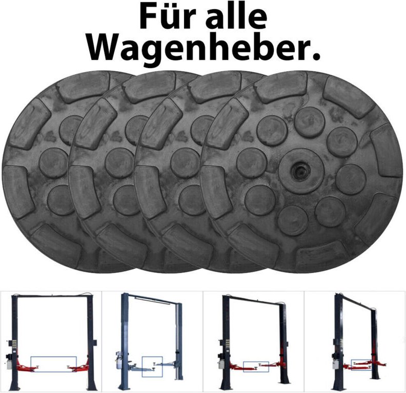 4 Stück Gummiplatte Nussbaum Heben Nussbaum Set 120mm