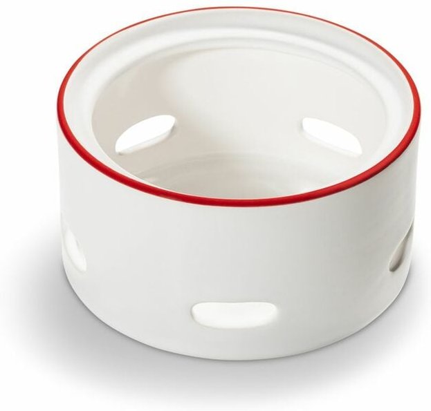 Gmundner Keramik - Rubinroter Rand, Unterteil Stövchen glatt