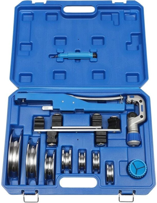 Manuelle Rohrbiegemaschine Rohr Biegemaschine Max. Biegewinkel 90°, zum Biegen von Kupferrohren, Aluminiumrohren, dünnwa...