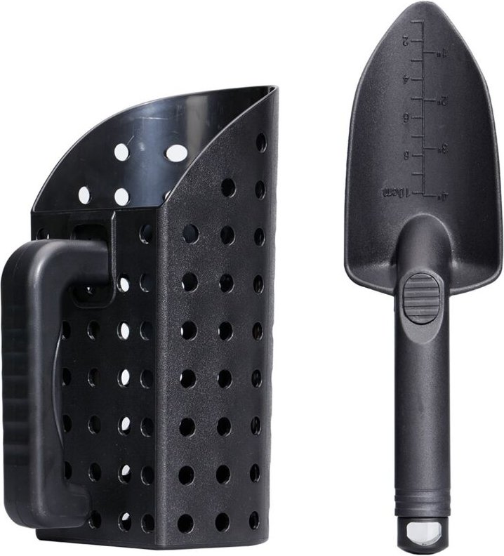 Zoternen - Tragbares Sandschaufel-Set zur Metalldetektion, ergonomischer und robuster ABS-Kunststoff und Schatzkelle