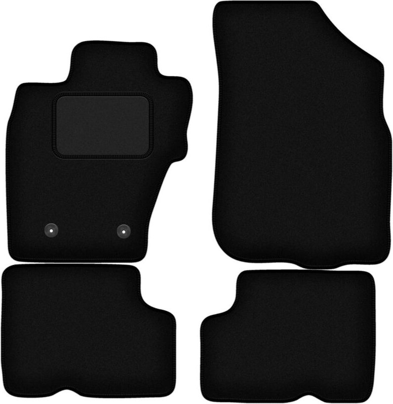 Schwarze Veloursmatten für: Dacia Duster I 4WD SUV (2010-2018)