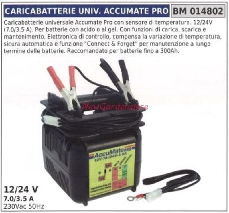 Thumbnail - ACCUMATE PRO Universal-Ladegerät mit Temperaturfühler 12/24V 014802